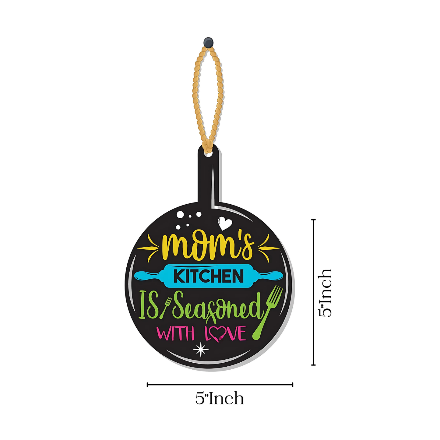 GiftShala Funky Kitchen Wall Hanging | Size 5*5 inch