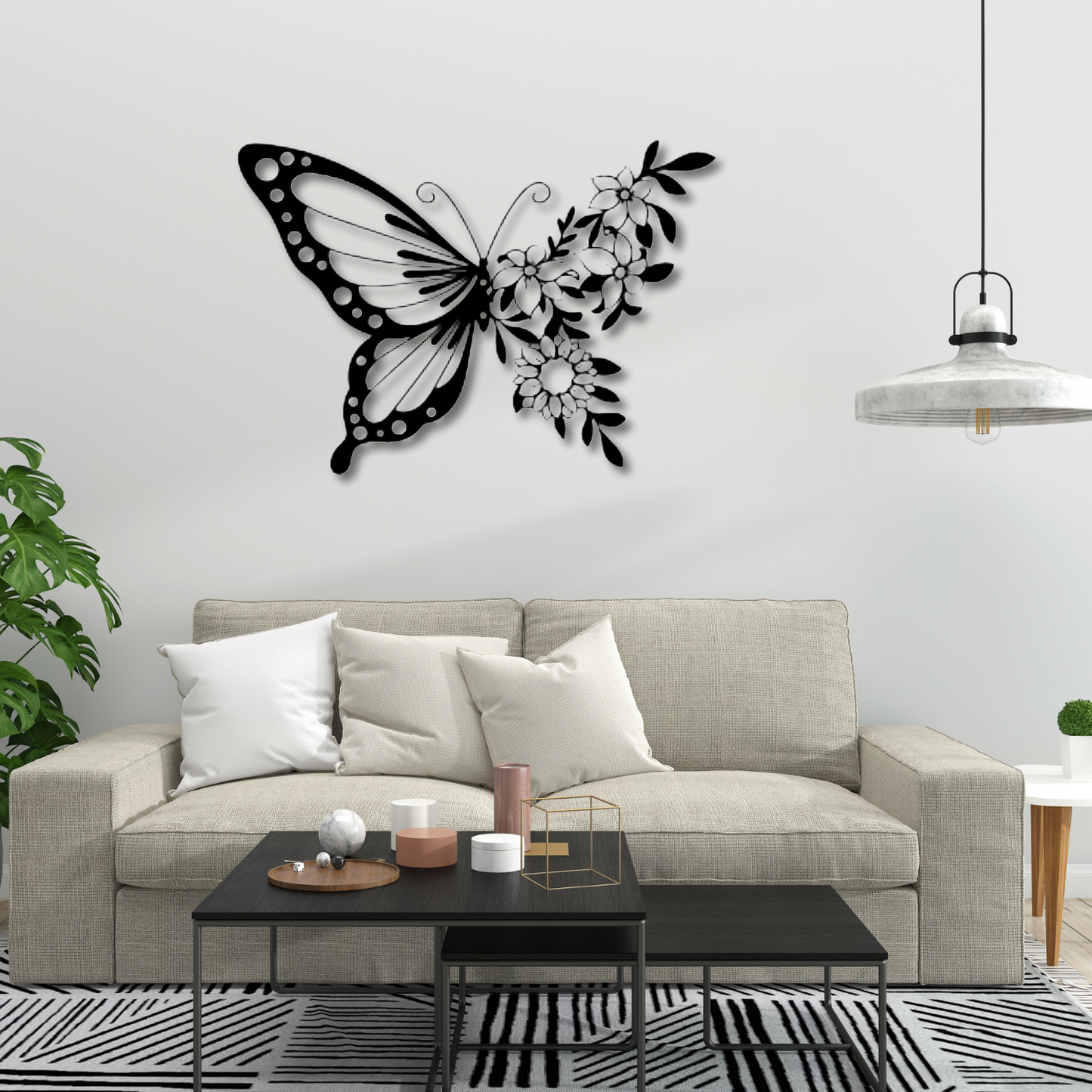 GiftShala Elegant Butterfly Wall Decor | Size 12*12 inch