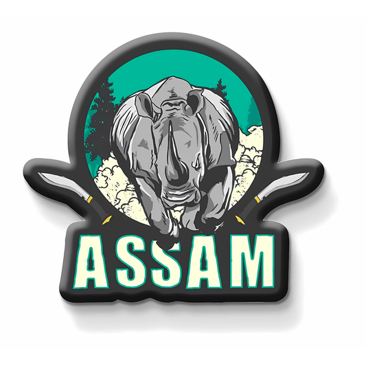 GiftShala Assam State Fridge Magnet | Size 3*3 inch