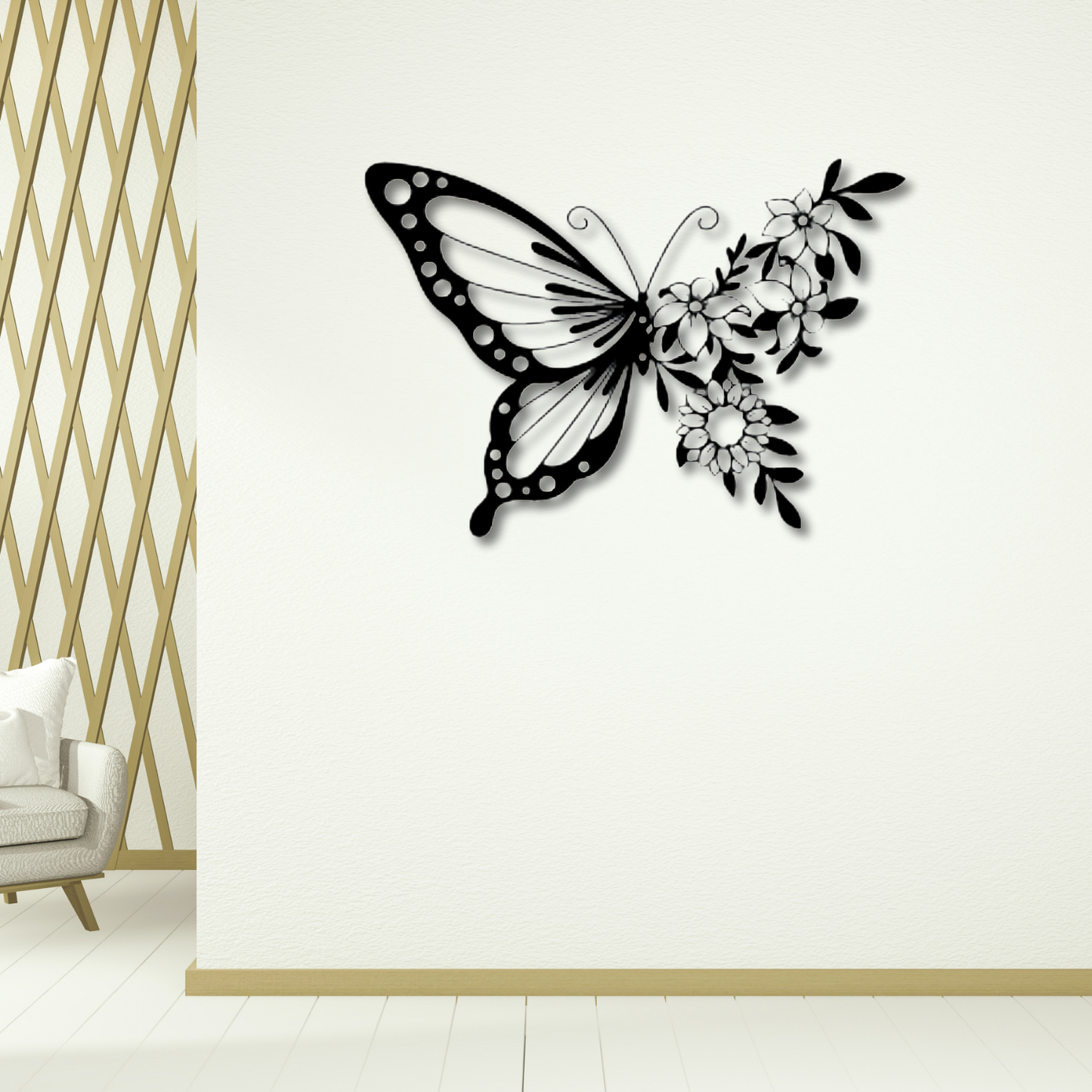 GiftShala Elegant Butterfly Wall Decor | Size 12*12 inch