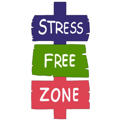 GiftShala Stress Free Zone Fridge Magnet | Size 3*3 inch