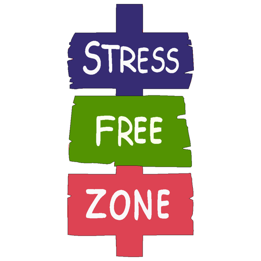 GiftShala Stress Free Zone Fridge Magnet | Size 3*3 inch