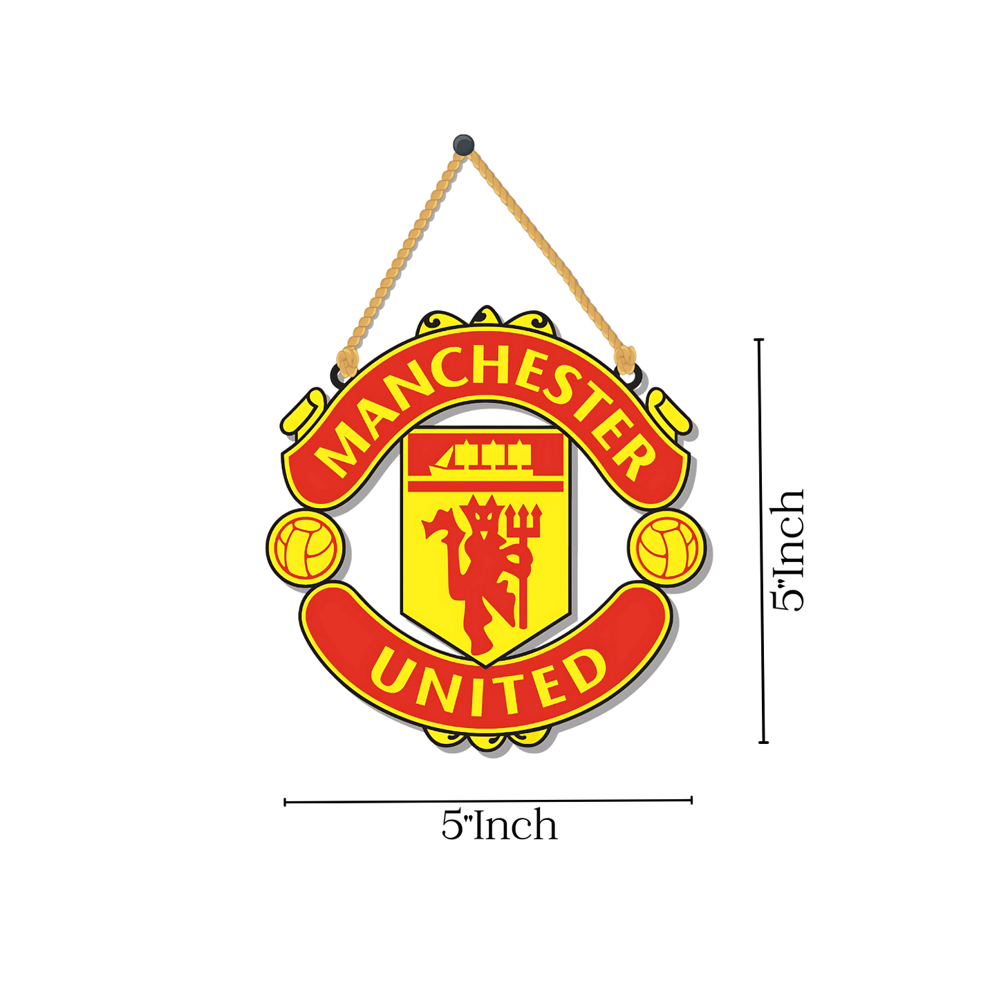 GiftShala Manchester United Wall Hanging | Size 5*5 inch