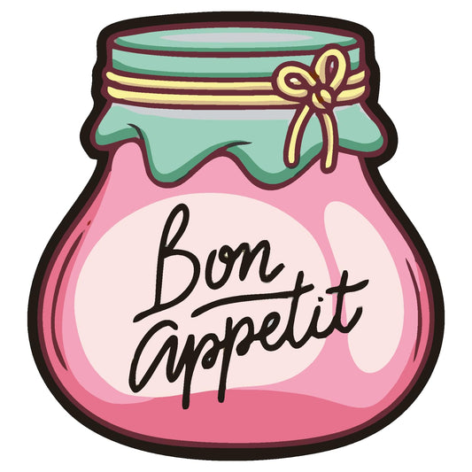 GiftShala Bon Appetit Pattern Fridge Magnet | Size 3*3 inch