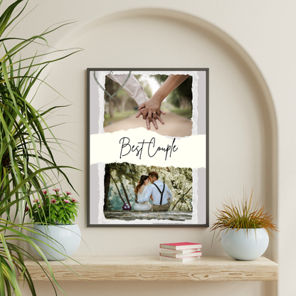 GiftShala Personalized Best Couple Photo Frame | Size A4