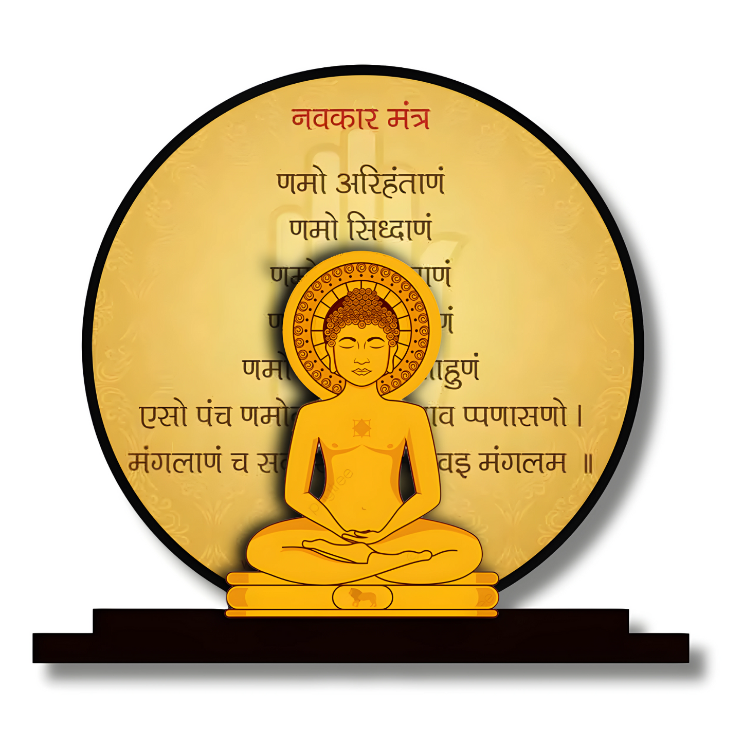 GiftShala Mahavir Swami Murti Idol for Car Dashboard | Size 5 inch (approx)