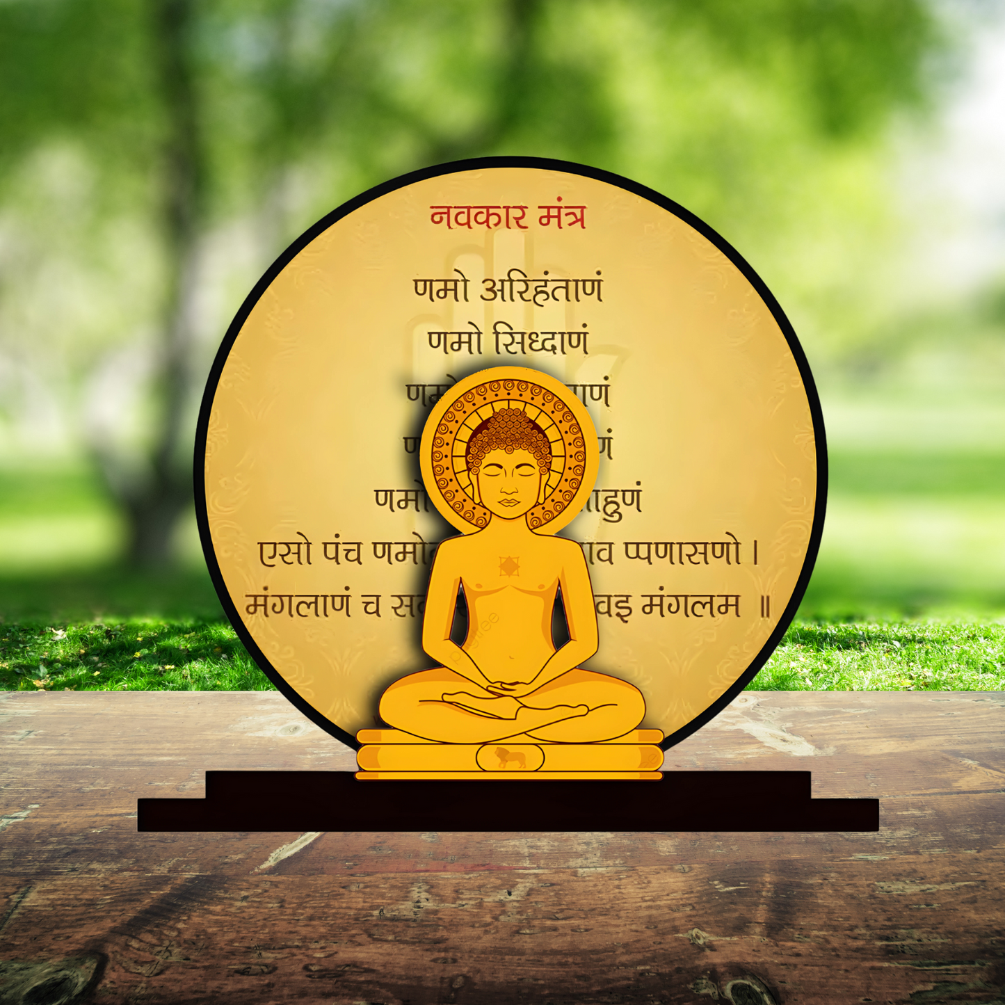 GiftShala Mahavir Swami Murti Idol for Car Dashboard | Size 5 inch (approx)