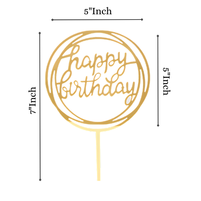 GiftShala Birthday Creative Cake Topper | Size 5*5 inch