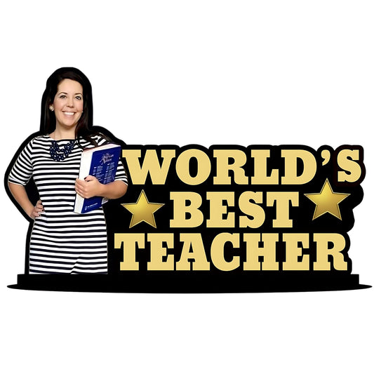 GiftShala World's Best Teacher Table Top | Size 12*8 inch