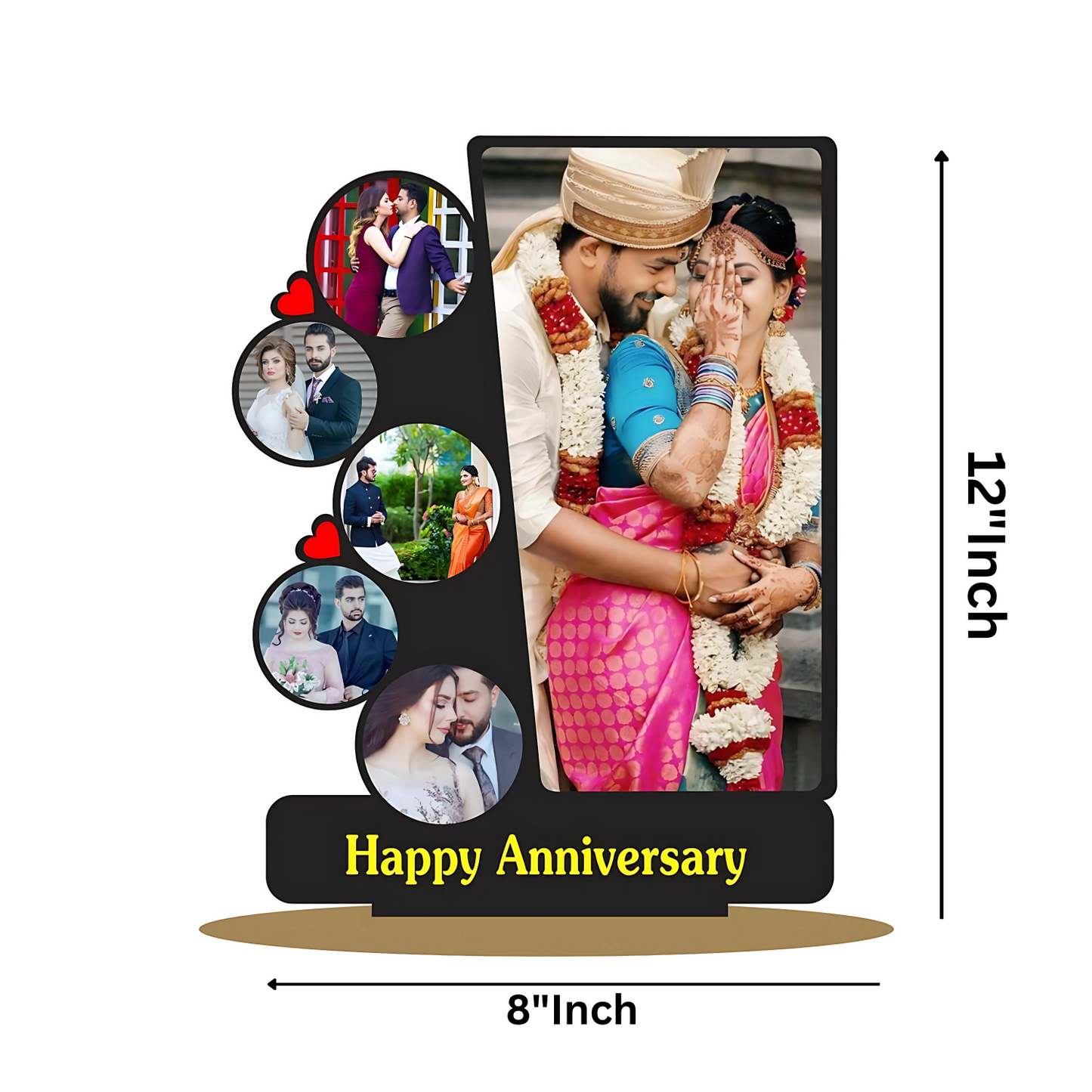 GiftShala Anniversary Table Top | Size 12*8 inch