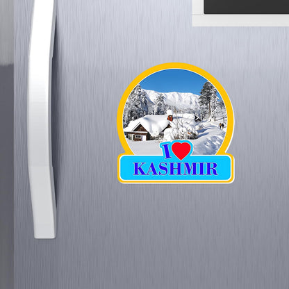 GiftShala Wooden Kashmir Souvenir Fridge Magnet | Size 3*3 inch