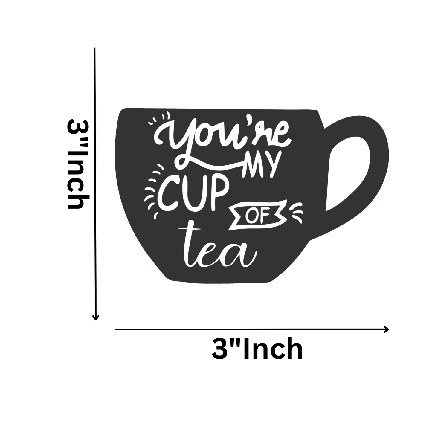 GiftShala You're My Cup Of Tea Fridge Magnet | Size 3*3 inch