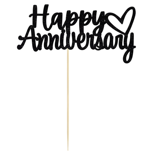 GiftShala Anniversary Creative Cake Topper | Size 5*5 inch