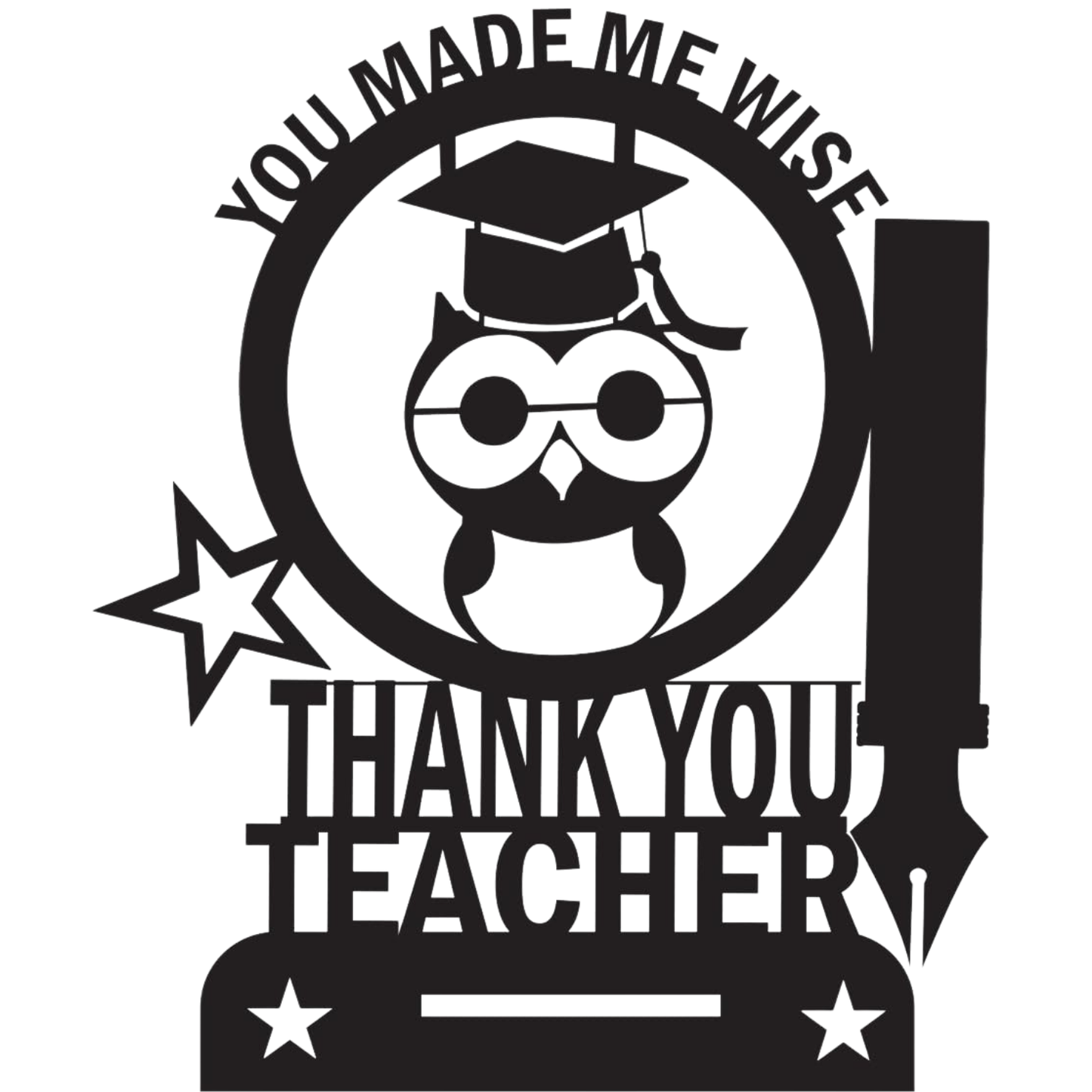 GiftShala Thank You Teacher Table Top | Size 12*8 inch