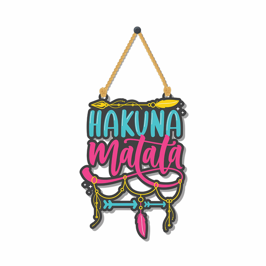 GiftShala Funky Hakuna Matata Wall Hanging | Size 5*5 inch