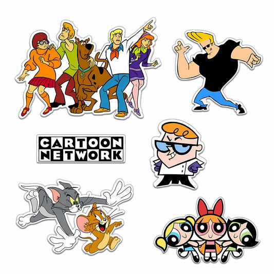 GiftShala Cartoon Network Theme Fridge Magnet | Size 3*3 inch | Set of 6