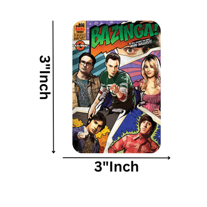 GiftShala Bazinga Fridge Magnet | Size 3*3 inch