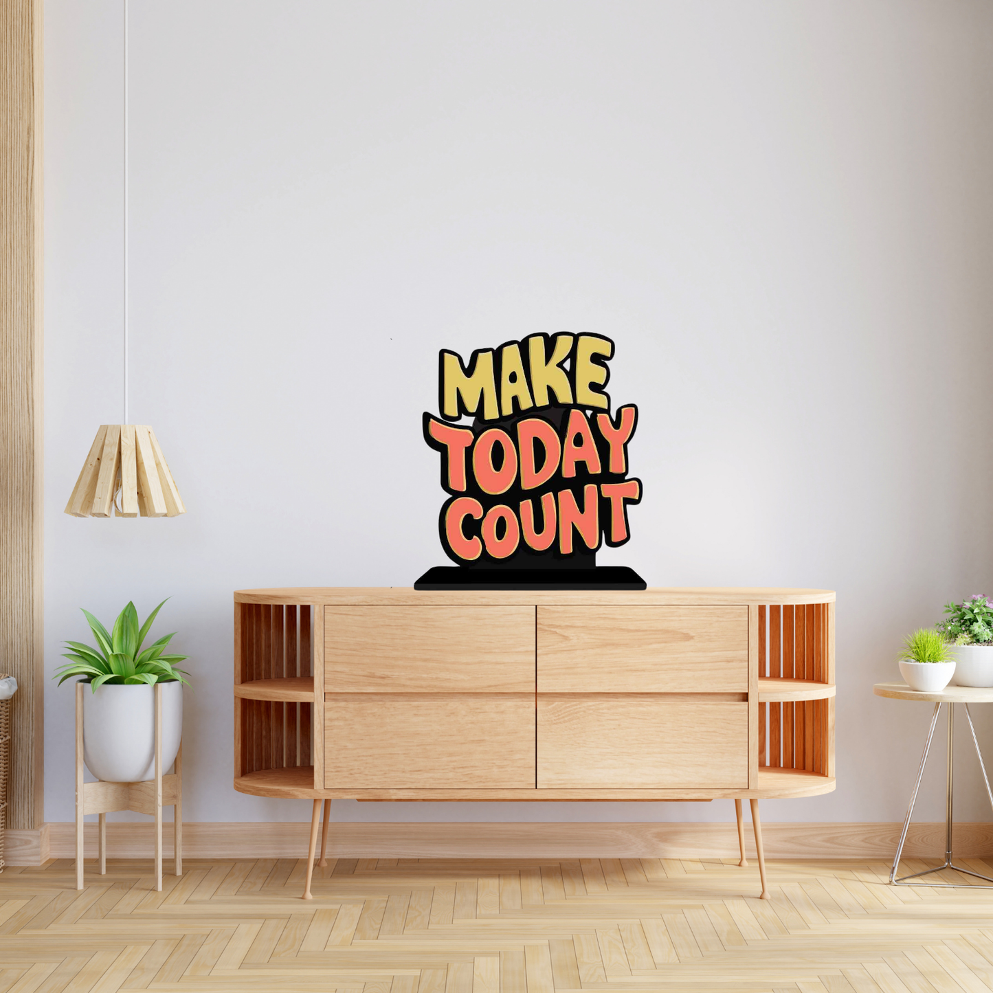 GiftShala Make Today Count Quote Figurine | Size 12*8 inch