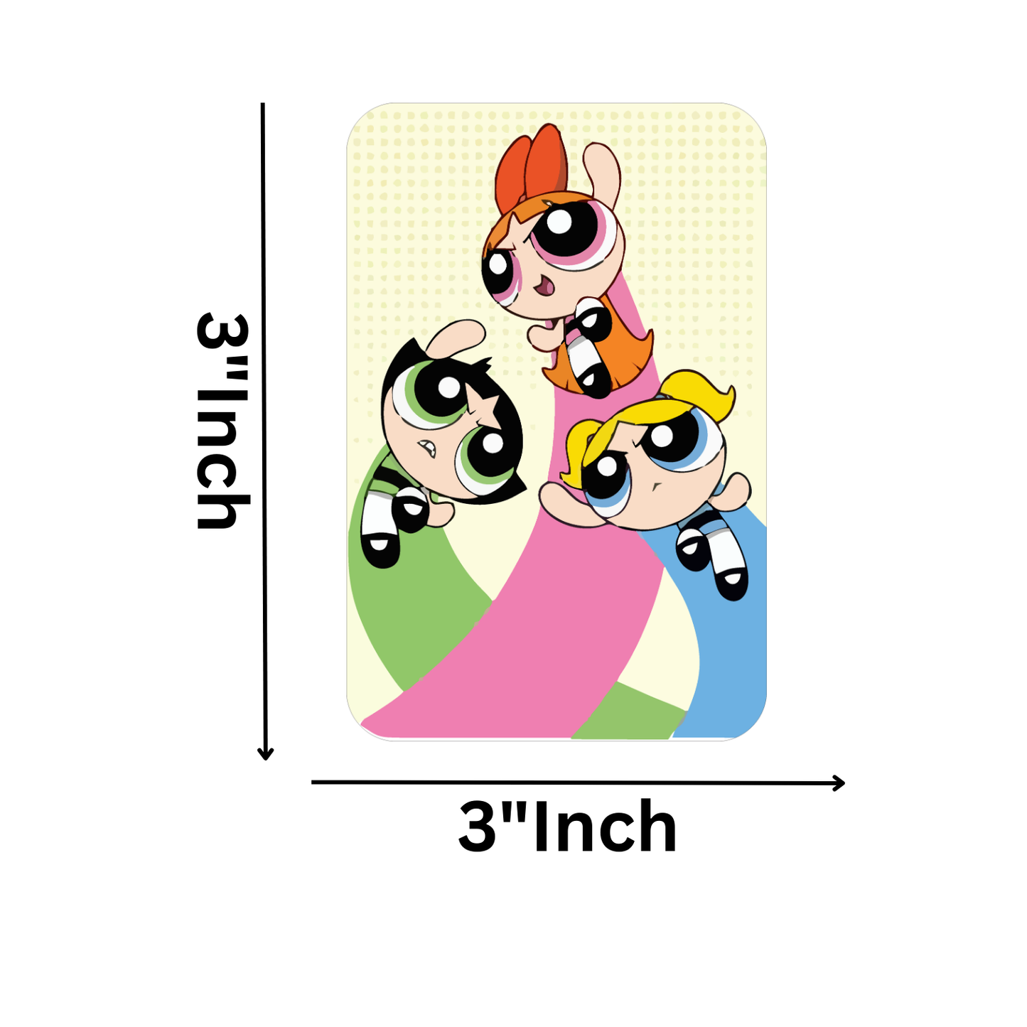 GiftShala PowerPuff Girls Fridge Magnet | Size 3*3 inch