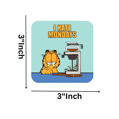 GiftShala I Hate Mondays Fridge Magnet | Size 3*3 inch