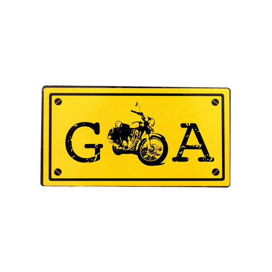 GiftShala Wooden Goa Souvenir Theme Fridge Magnet | Size 3*3 inch