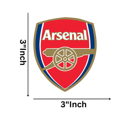 GiftShala Wooden Arsenal Theme Fridge Magnet | Size 3*3 inch