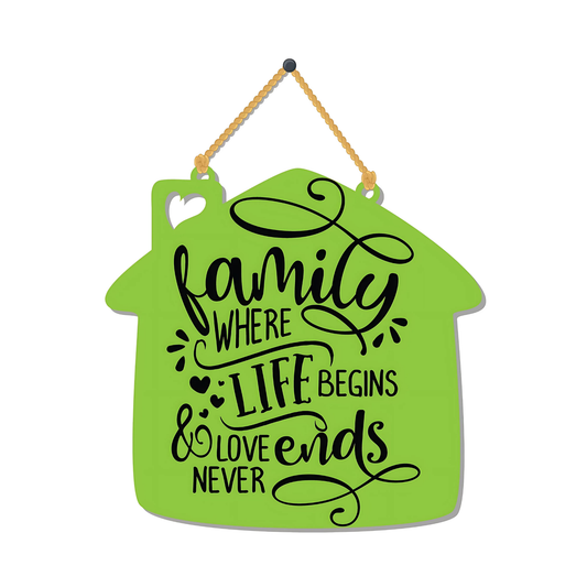 GiftShala Funky Family Wall Hanging | Size 5*5 inch