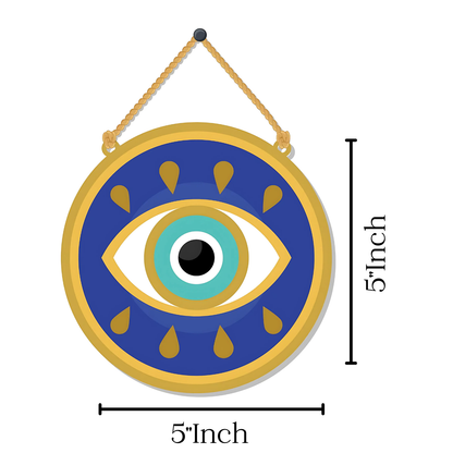 GiftShala Funky Evil Eye Wall Hanging | Size 5*5 inch