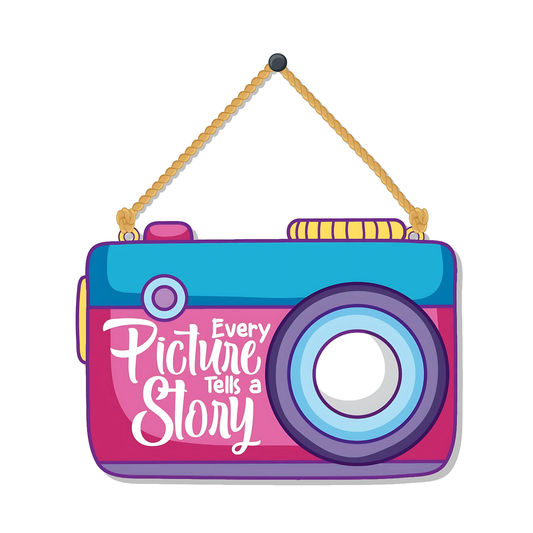 GiftShala Funky Camera Wall Hanging | Size 5*5 inch