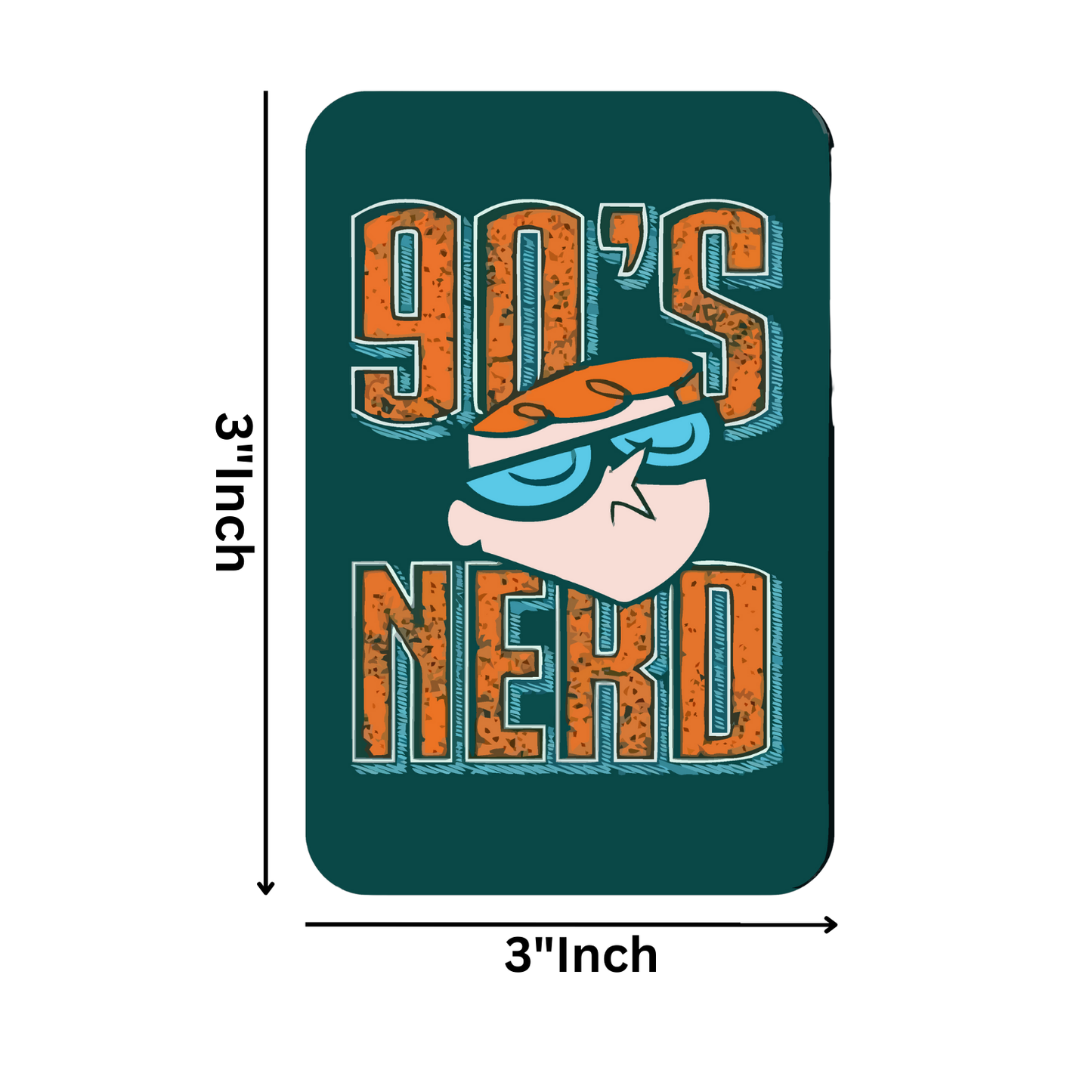 GiftShala 90's Nerd Fridge Magnet | Size 3*3 inch