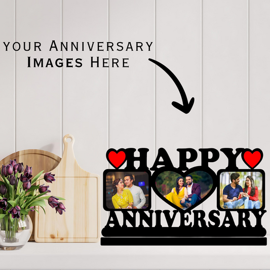 GiftShala Happy Anniversary Table Top | Size 12*8 inch