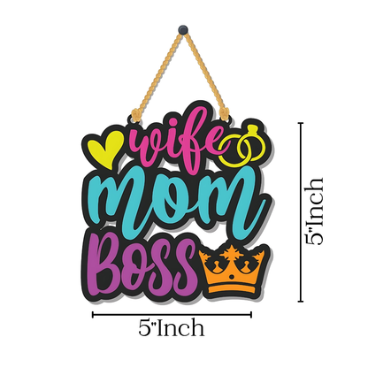 GiftShala Funky Wife Wall Hanging | Size 5*5 inch