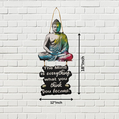 GiftShala Gautam Buddha Wall Hanging | Size 12*18 inch