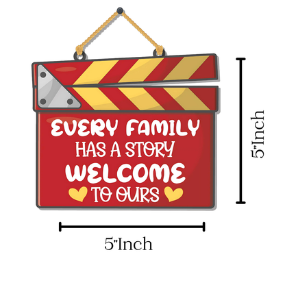 GiftShala Funky Family Wall Hanging | Size 5*5 inch