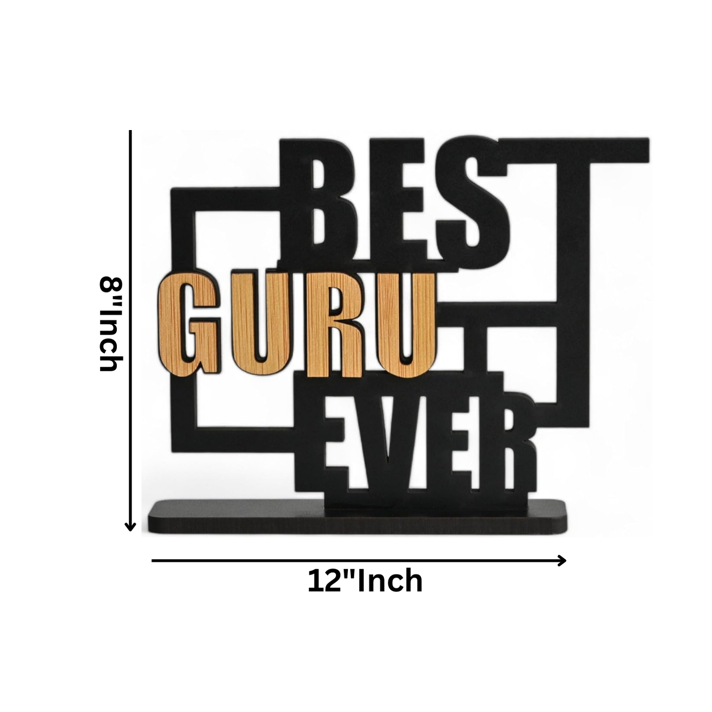 GiftShala Best Guru Ever Table Top | Size 12*8 inch