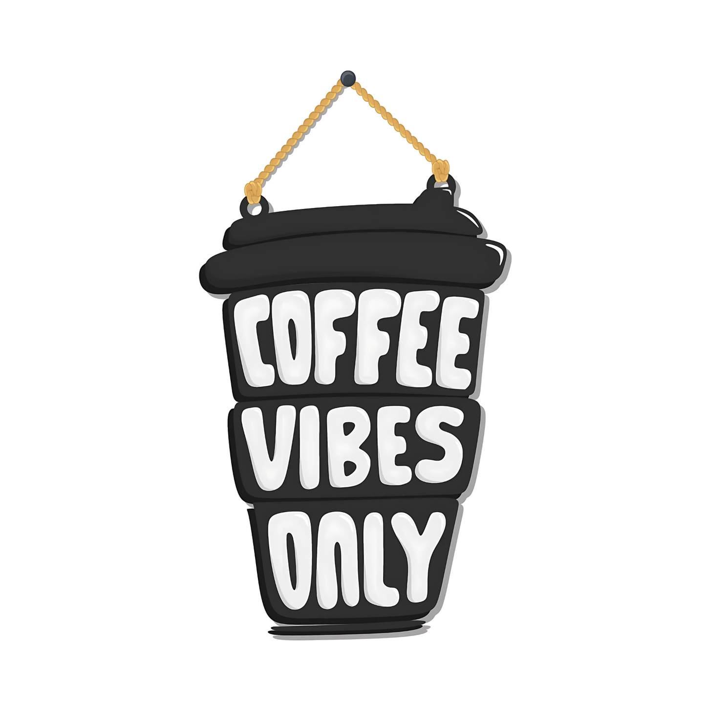 GiftShala Funky Coffee Wall Hanging | Size 5*5 inch