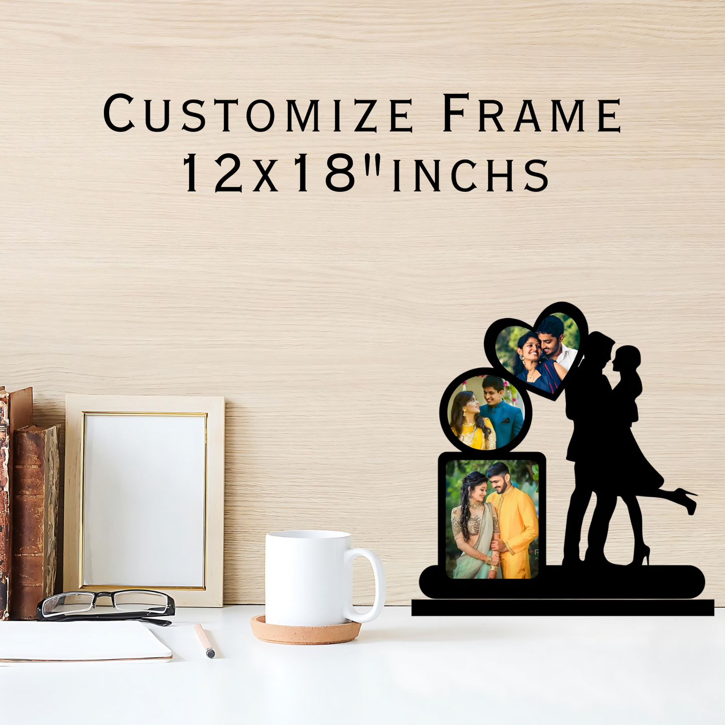 GiftShala Cute Couple Table Top | Size 12*8 inch