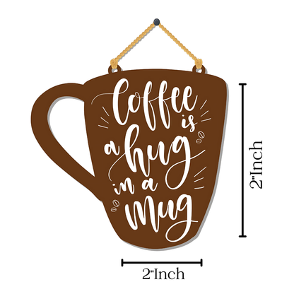 GiftShala Funky Coffee Mug Wall Hanging | Size 5*5 inch