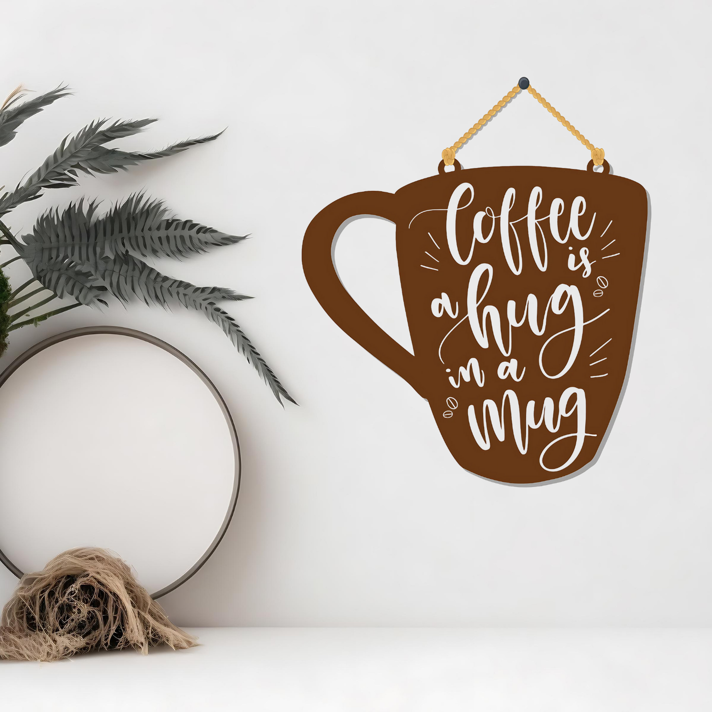 GiftShala Funky Coffee Mug Wall Hanging | Size 5*5 inch