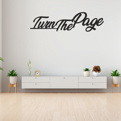 GiftShala Turn the Page Design Wall Decor | Size 12*3 inch