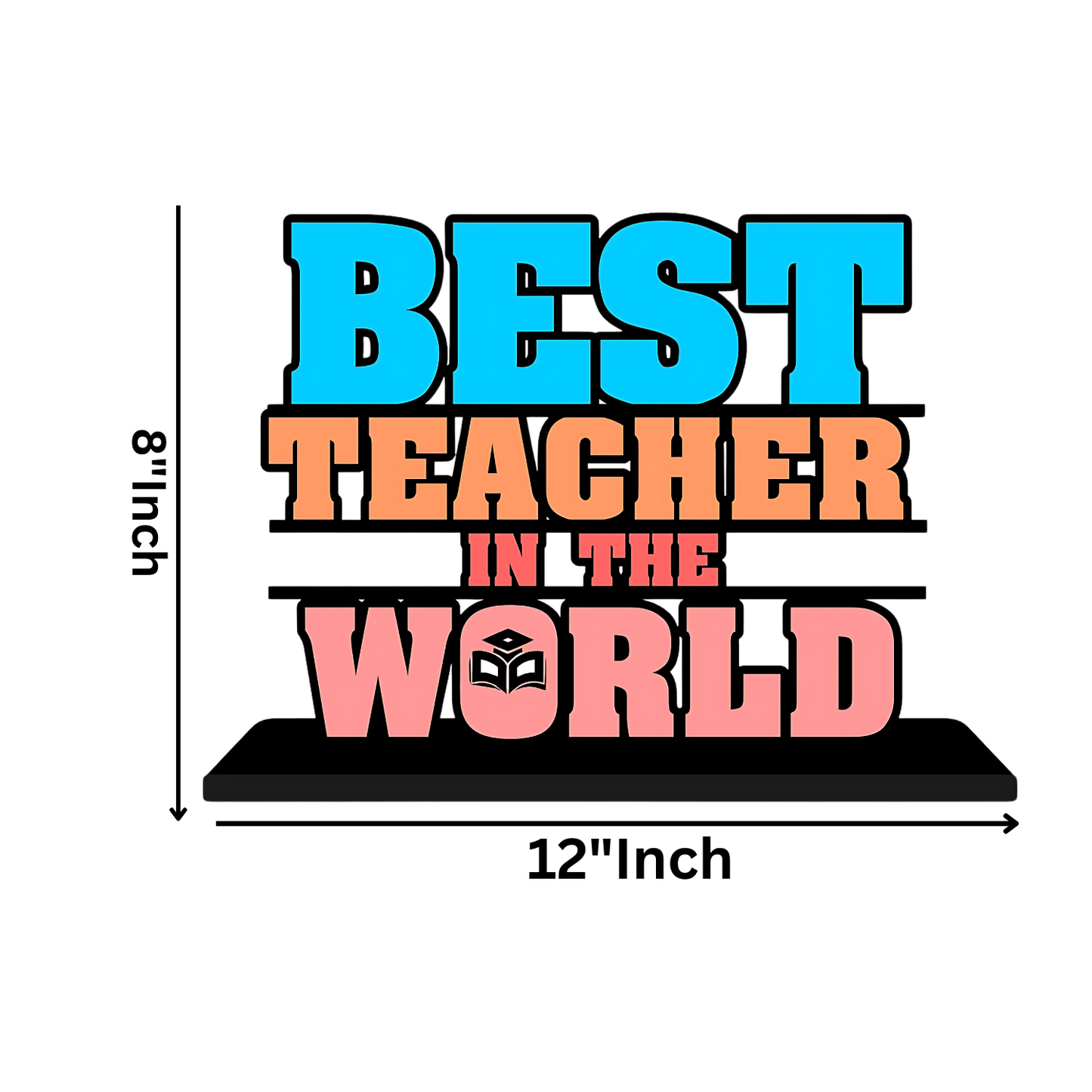 GiftShala Best Teacher Table Top | Size 12*8 inch