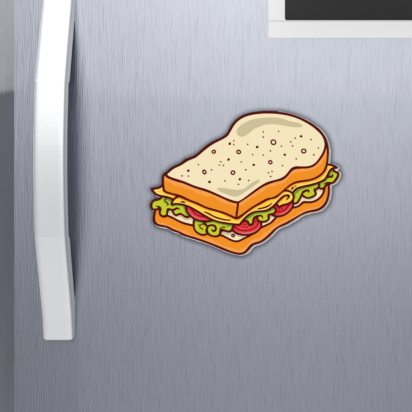 GiftShala Sandwich Fridge Magnet | Size 3*3 inch