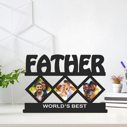 GiftShala Father Wooden Table Top | Size 12*8 inch