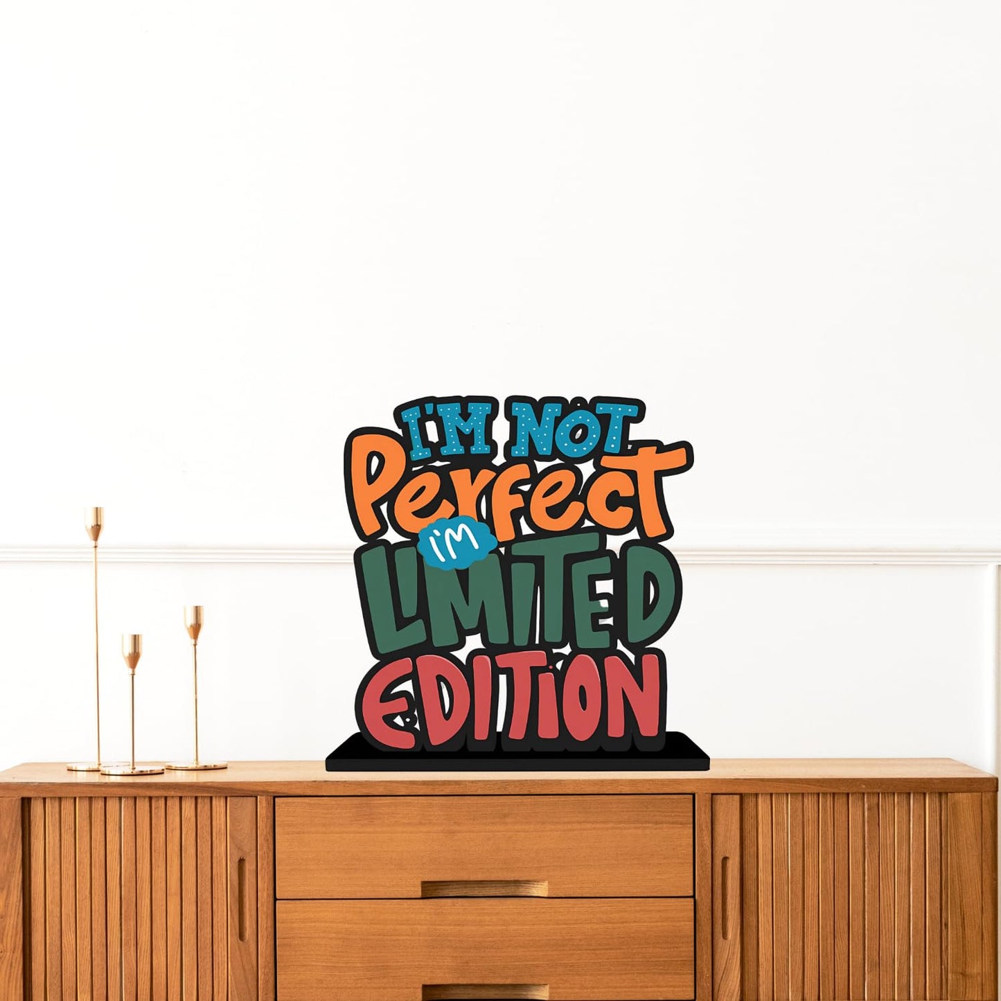 GiftShala I Am Not Perfect I'm Limited Edition Quote Figurine | Size 12*8 inch