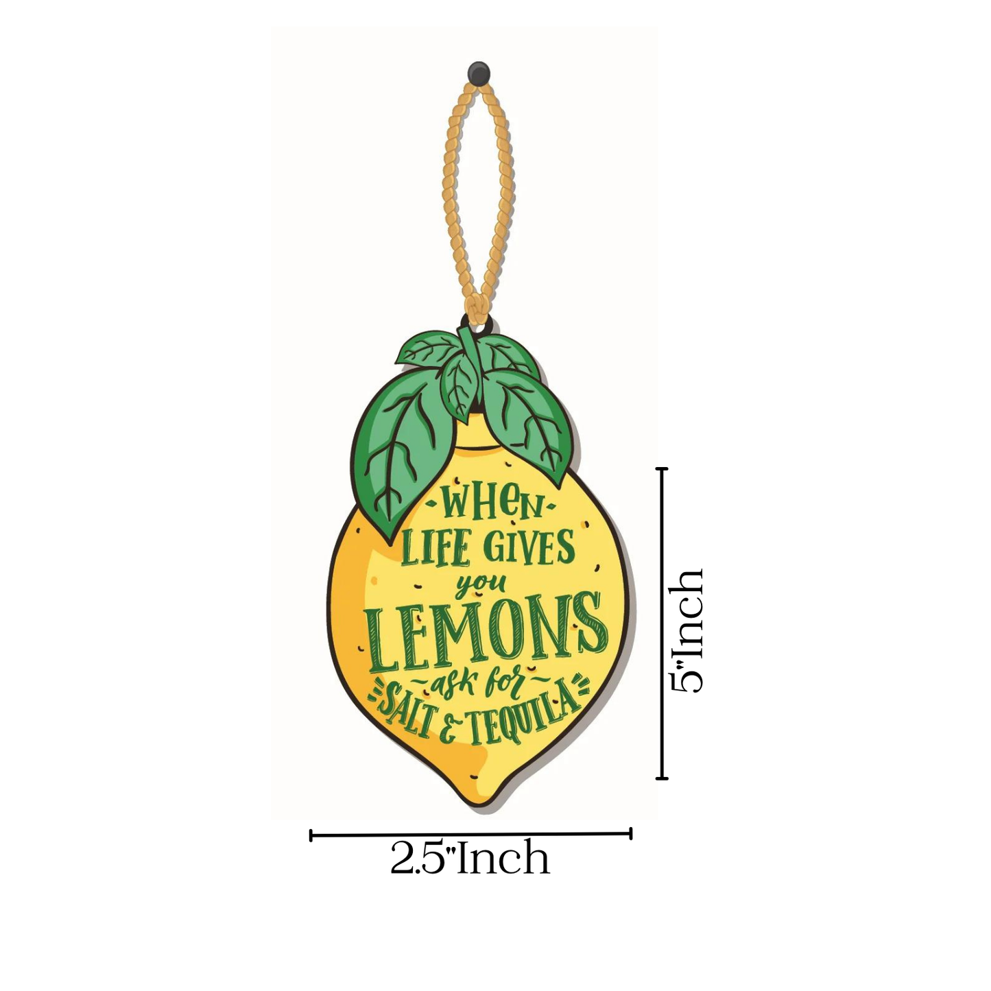 GiftShala Funky Lemon Wall Hanging | Size 5*5 inch