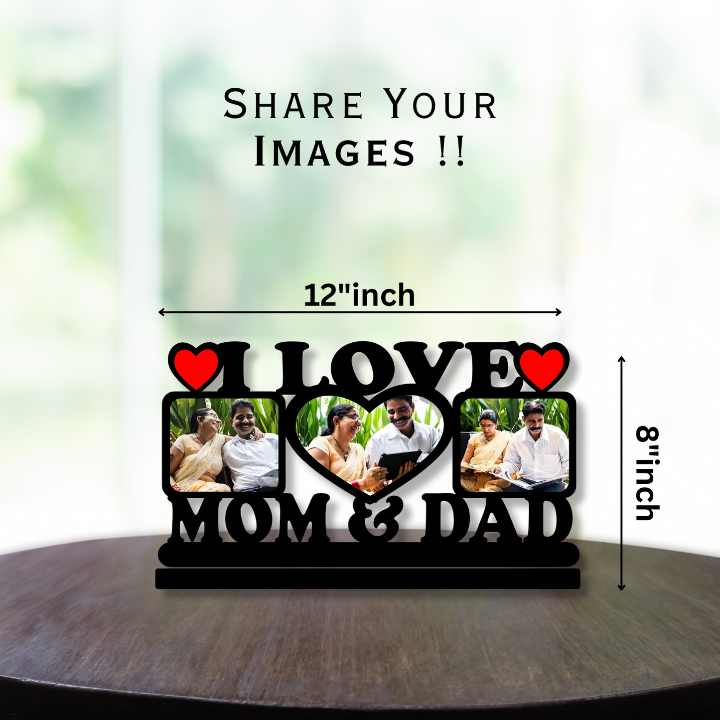 GiftShala Mom Dad Table Top | Size 12*8 inch