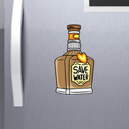 GiftShala Save Water Fridge Magnet | Size 3*3 inch