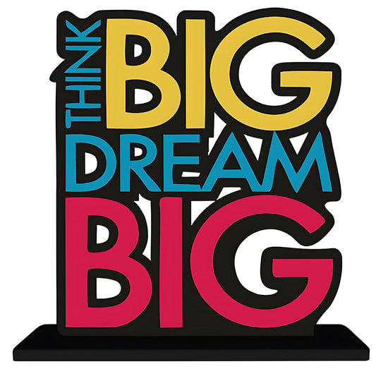 GiftShala Think Big Dream Big Quote Figurine | Size 12*8 inch