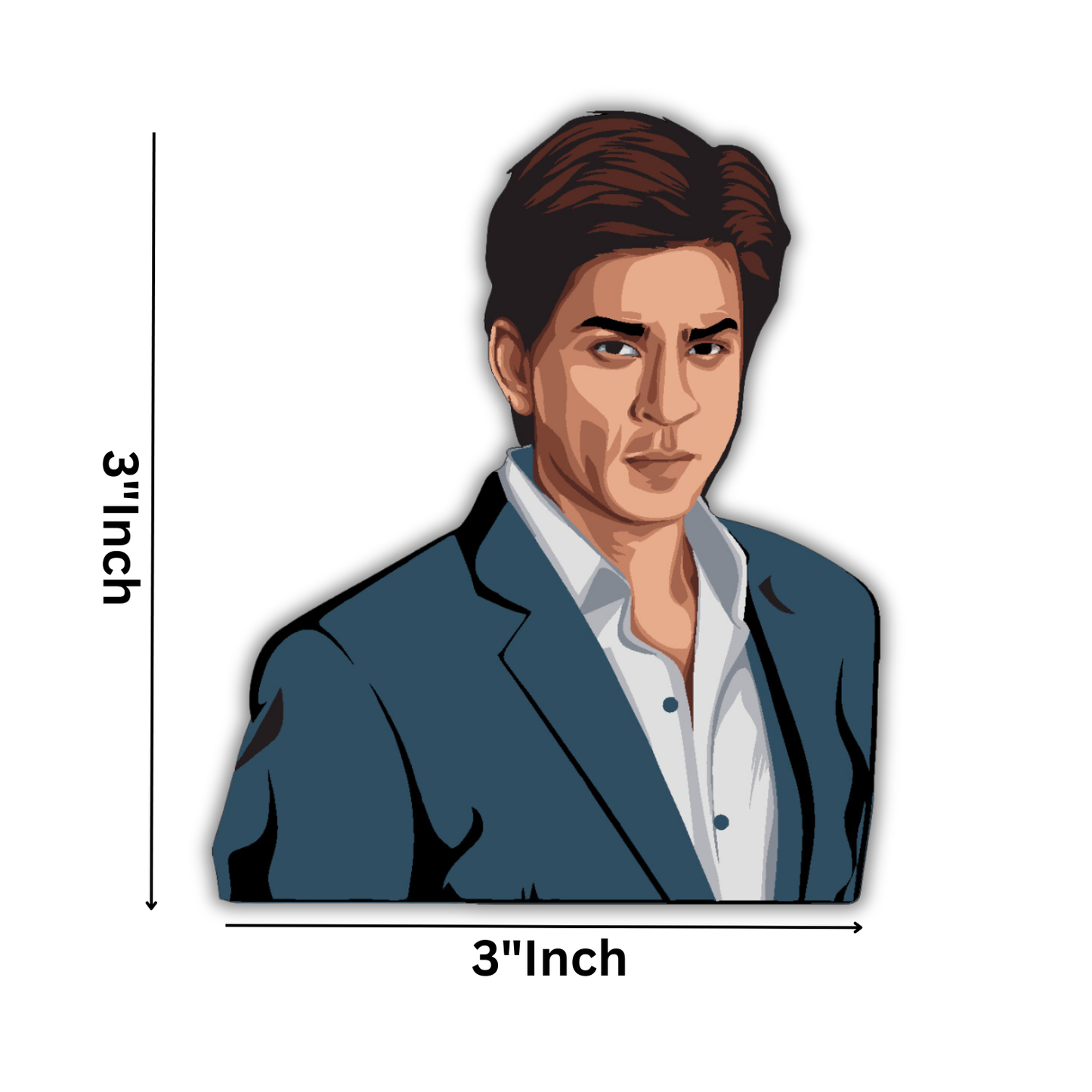 GiftShala Shah Rukh Khan Fridge Magnet | Size 3*3 inch