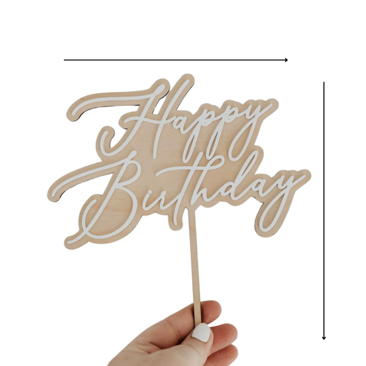 GiftShala Birthday Creative Cake Topper | Size 5*5 inch